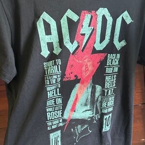 AC/DC Black and Red Graphic Tee